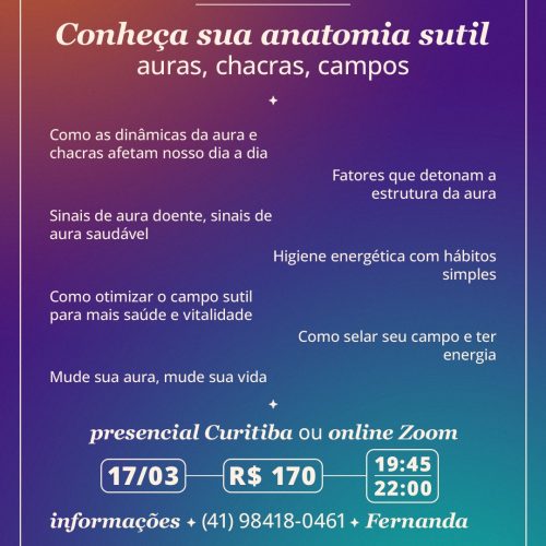 Conheça sua Anatomia Sutil (aura, chacras, campos...)- GRAVADO AO VIVO
